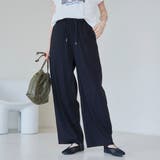 BLACK | 【接触冷感】 イージーワイドパンツ | coen【women】