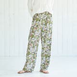 YELLOW | ボタニカルプリントストレートパンツ(WEB限定カラー) | coen【women】