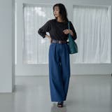 タックワイドデニムパンツ | coen【women】 | 詳細画像10