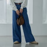 タックワイドデニムパンツ | coen【women】 | 詳細画像2