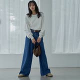 タックワイドデニムパンツ | coen【women】 | 詳細画像4