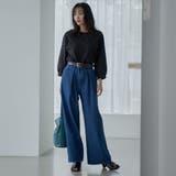 タックワイドデニムパンツ | coen【women】 | 詳細画像9