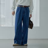 COBALT | タックワイドデニムパンツ | coen【women】
