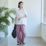 カラフルサッカーイージーワイドパンツ | coen【women】 | 詳細画像23