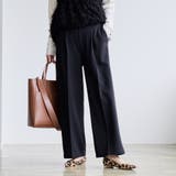 BLACK | イージービューティーワイドパンツ（WEB限定サイズ） | coen【women】