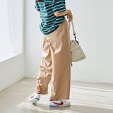 ライトコットンストレッチワイドパンツ | coen【women】 | 詳細画像17