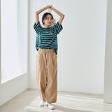 ライトコットンストレッチワイドパンツ | coen【women】 | 詳細画像20
