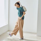 ライトコットンストレッチワイドパンツ | coen【women】 | 詳細画像21