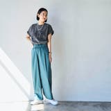 ライトコットンストレッチワイドパンツ | coen【women】 | 詳細画像6