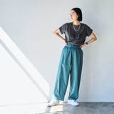 ライトコットンストレッチワイドパンツ | coen【women】 | 詳細画像7