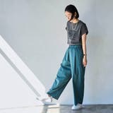 ライトコットンストレッチワイドパンツ | coen【women】 | 詳細画像8
