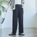 接触冷感イージービューティーワイドパンツ(WEB限定サイズ) | coen【women】 | 詳細画像1