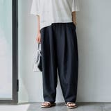 DK.GRAY | 【RONEL】リネンライクバルーンパンツ | coen【women】