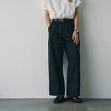 NAVY | ロールアップチノワイドパンツ | coen【women】