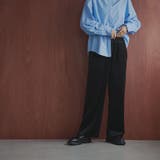 BLACK | フェレットライクベロアイージーワイドパンツ | coen【women】