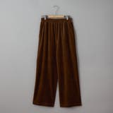 MOCA | フェレットライクベロアイージーワイドパンツ | coen【women】