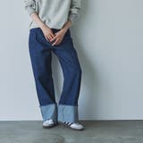 ロールアップワイドデニムパンツ | coen【women】 | 詳細画像1 