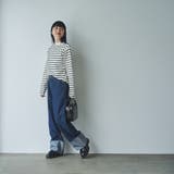 ロールアップワイドデニムパンツ | coen【women】 | 詳細画像5 