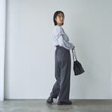 起毛ウールライクギャザーウエストパンツ | coen【women】 | 詳細画像18 