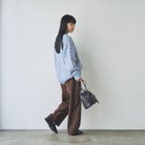 起毛ウールライクギャザーウエストパンツ | coen【women】 | 詳細画像25 