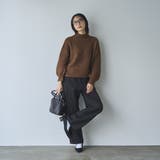 起毛ウールライクギャザーウエストパンツ | coen【women】 | 詳細画像9 