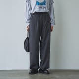 MD.GRAY | 起毛ウールライクギャザーウエストパンツ | coen【women】