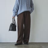 DK.BROWN | 起毛ウールライクギャザーウエストパンツ | coen【women】