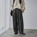DK.GRAY | 起毛ツイルランタンパンツ | coen【women】