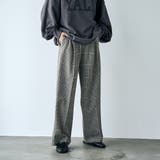 イージービューティーチェックワイドパンツ（WEB限定サイズ） | coen【women】 | 詳細画像10 