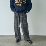 イージービューティーチェックワイドパンツ（WEB限定サイズ） | coen【women】 | 詳細画像2 