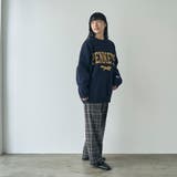 イージービューティーチェックワイドパンツ（WEB限定サイズ） | coen【women】 | 詳細画像9 