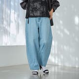 LT.BLUE | 【トレンド＆体型カバー両立/全骨格OK】カーブデニムパンツ | coen【women】