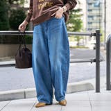 COBALT | 【トレンド＆体型カバー両立/全骨格OK】カーブデニムパンツ | coen【women】