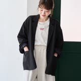 BLACK | TRオーバーサイズジャケット | coen【women】