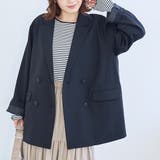 リネンライク ダブルブレストテーラードジャケット | coen【women】 | 詳細画像7 