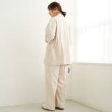 リネンタッチ半袖シャツジャケット | coen【women】 | 詳細画像14 