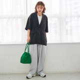 リネンタッチ半袖シャツジャケット | coen【women】 | 詳細画像2 