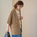 リネンタッチ半袖シャツジャケット | coen【women】 | 詳細画像23 