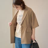 リネンタッチ半袖シャツジャケット | coen【women】 | 詳細画像25 