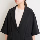 リネンタッチ半袖シャツジャケット | coen【women】 | 詳細画像30 