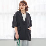 リネンタッチ半袖シャツジャケット | coen【women】 | 詳細画像5 