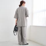 リネンタッチ半袖シャツジャケット | coen【women】 | 詳細画像8 