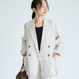 【接触冷感】リネンレーヨンテーラードジャケット | coen【women】 | 詳細画像1 