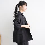 【接触冷感】リネンレーヨンテーラードジャケット | coen【women】 | 詳細画像5 