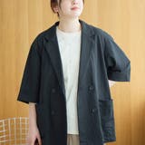 リネン混 カノコ半袖テーラードジャケット | coen【women】 | 詳細画像11