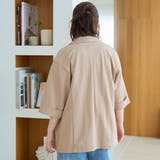 リネン混 カノコ半袖テーラードジャケット | coen【women】 | 詳細画像16