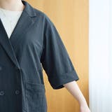 リネン混 カノコ半袖テーラードジャケット | coen【women】 | 詳細画像30