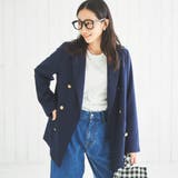 NAVY | ダブルブレストブレザージャケット | coen OUTLET