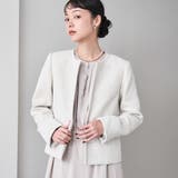 【WEB限定】セレモニーツイードジャケット×ワンピース2セット | coen【women】 | 詳細画像4 