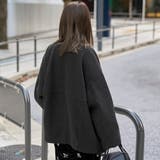 ライトメルトン ノーカラーミドルコート | coen【women】 | 詳細画像3 